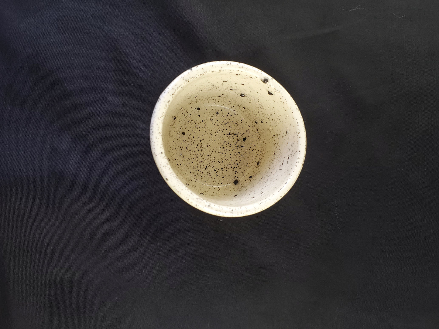 Ceramic Espresso Demi Tasse - white clay with Icelandic volcanic sand